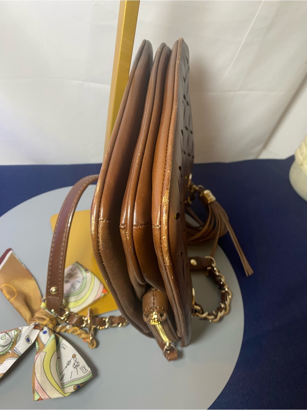 Kate Spade Brown & Green Shoulder Bag - Picture 8 of 15